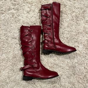 Red Strap Boots